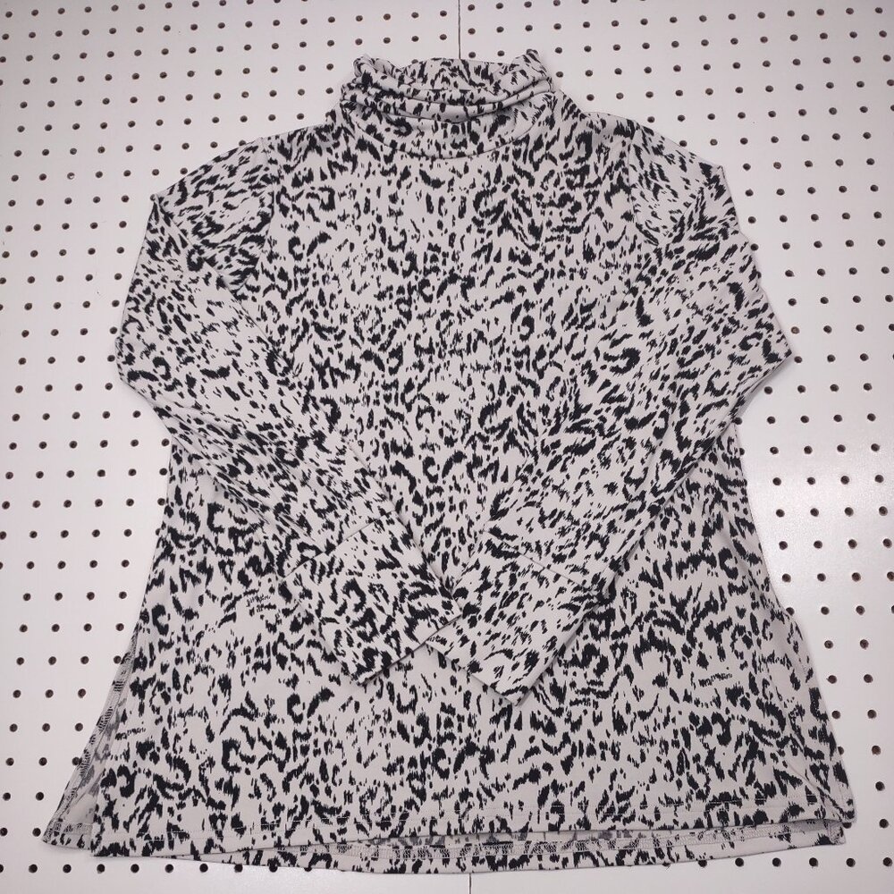 Simpli High Neckline, Poly Spandex Blouse, Size 4